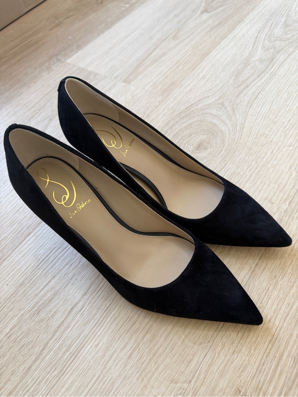 Sam Edelman Vienna Black Pointed Toe Heels - Picture 2 of 5